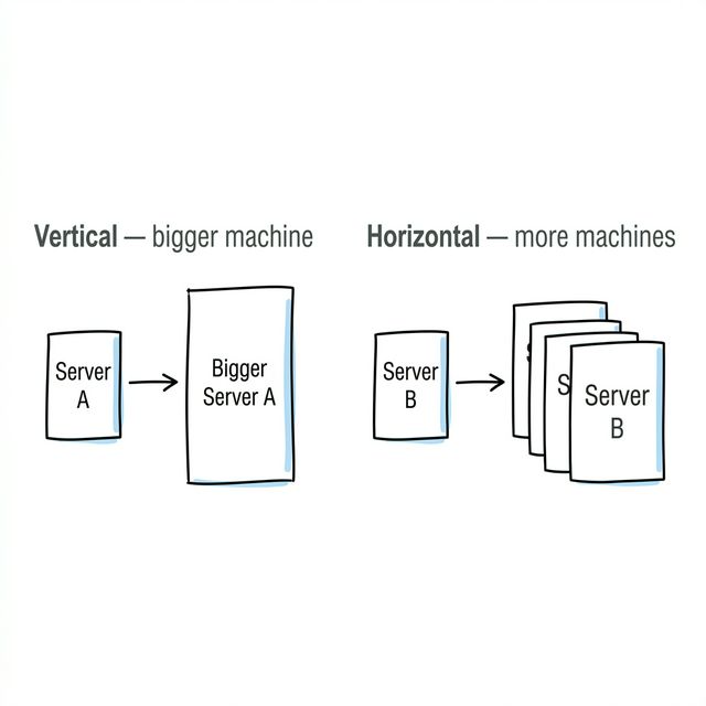 Vertical vs Horizontal Scaling